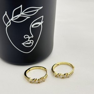 Cercei placati cu aur 18K – CRISSA