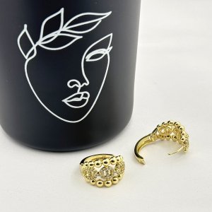 Cercei placati cu aur 18K – CRISSA
