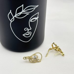 Cercei placati cu aur 18K – CRISSA