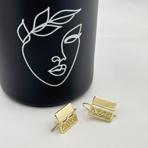 Cercei placati cu aur 18K – CRISSA