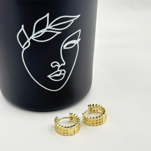 Cercei placati cu aur 18K – CRISSA
