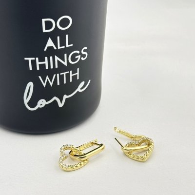 Cercei placati cu aur 18K – CRISSA Cercei placati cu aur 18K – CRISSA