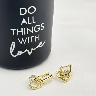 Cercei placati cu aur 18K – CRISSA