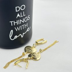 Cercei placati cu aur 18K – CRISSA Cercei placati cu aur 18K – CRISSA