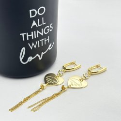 Cercei placati cu aur 18K – CRISSA Cercei placati cu aur 18K – CRISSA