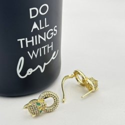 Cercei placati cu aur 18K – CRISSA Cercei placati cu aur 18K – CRISSA