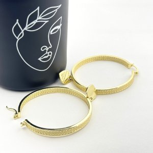 Cercei placati cu aur 18K – CRISSA Cercei placati cu aur 18K – CRISSA