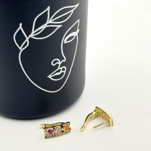 Cercei placati cu aur 18K – CRISSA Cercei placati cu aur 18K – CRISSA