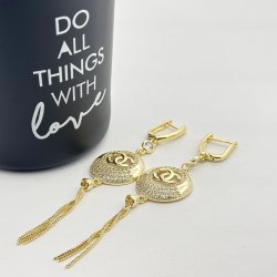 Cercei placati cu aur 18K – CRISSA Cercei placati cu aur 18K – CRISSA