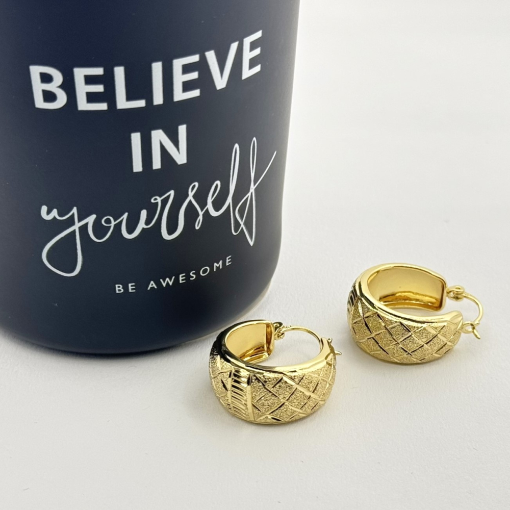 Cercei placati cu aur 18K – CRISSA Cercei placati cu aur 18K – CRISSA