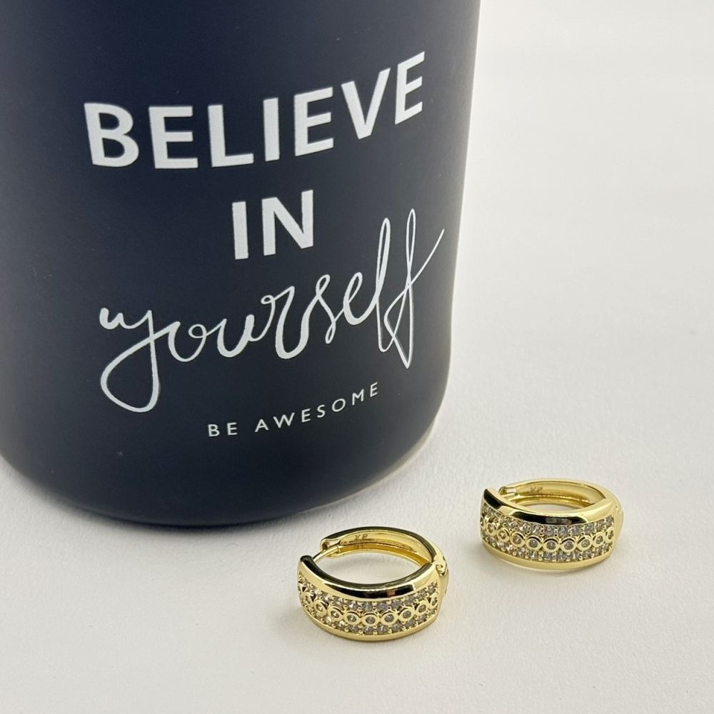 Cercei placati cu aur 18K – CRISSA