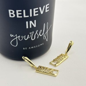 Cercei placati cu aur 18K – CRISSA Cercei placati cu aur 18K – CRISSA