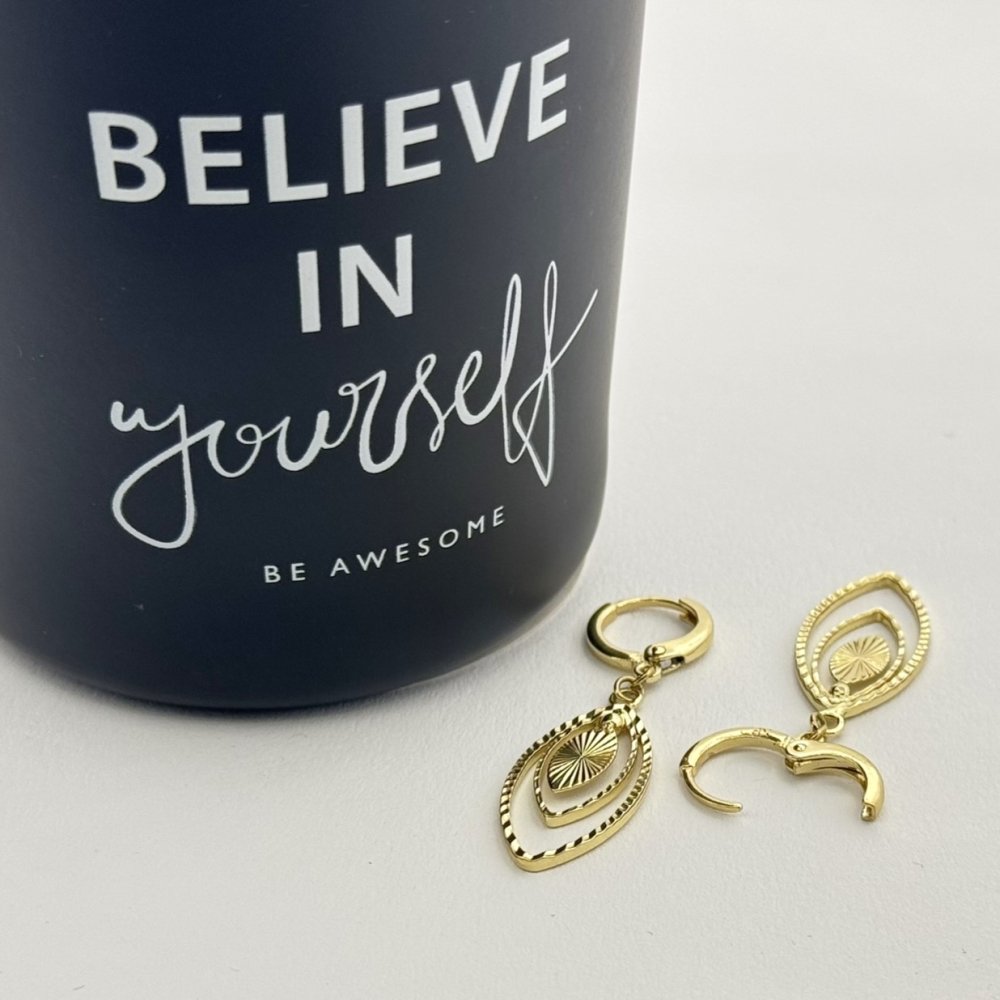 Cercei placati cu aur 18K – CRISSA Cercei placati cu aur 18K – CRISSA