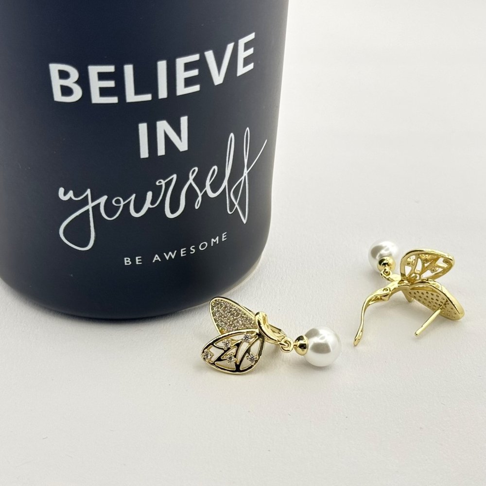 Cercei placati cu aur 18K – CRISSA