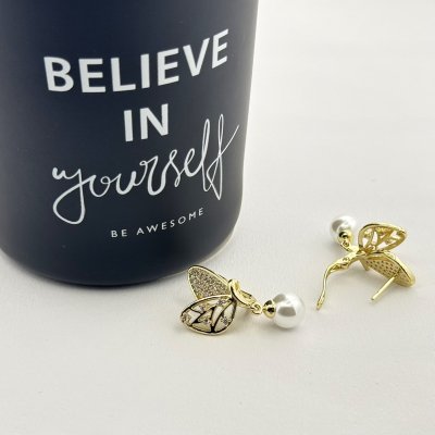 Cercei placati cu aur 18K – CRISSA