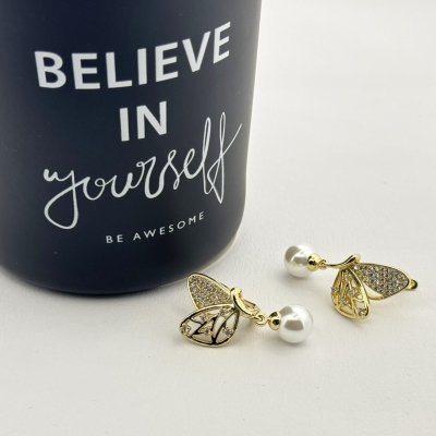 Cercei placati cu aur 18K – CRISSA