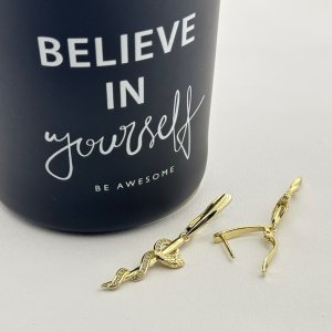 Cercei placati cu aur 18K – CRISSA