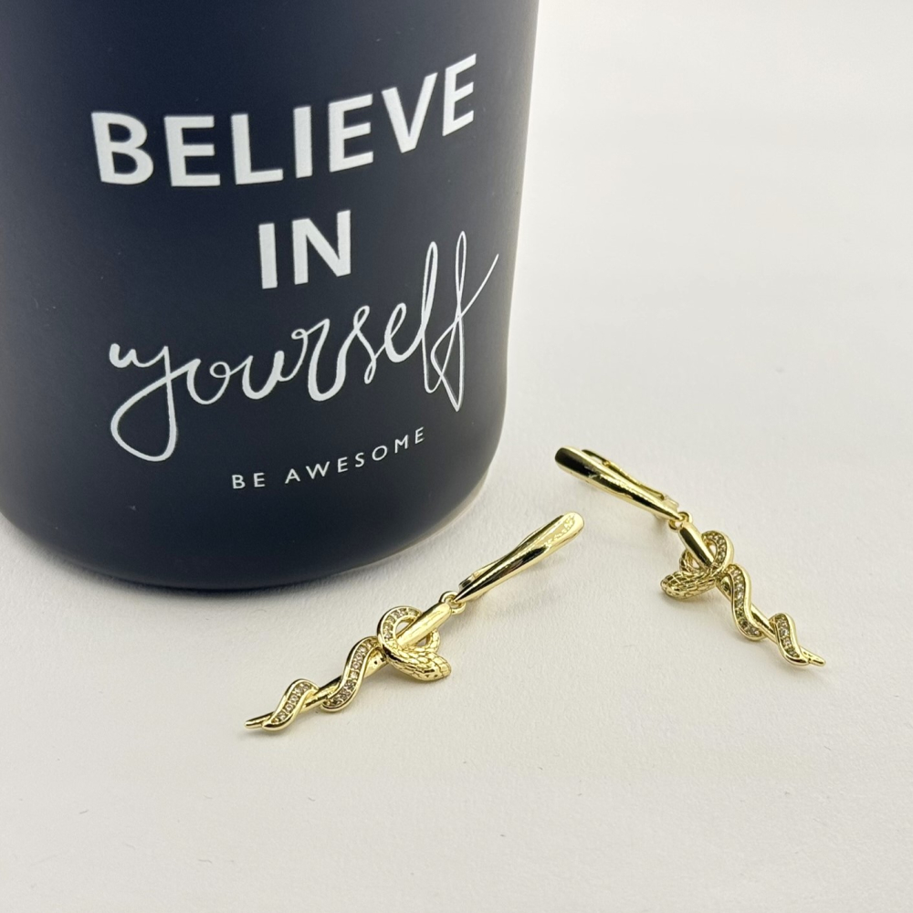 Cercei placati cu aur 18K – CRISSA