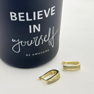 Cercei placati cu aur 18K – CRISSA