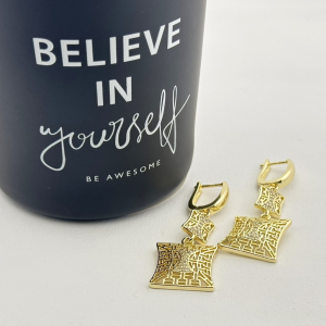 Cercei placati cu aur 18K – CRISSA