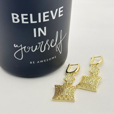 Cercei placati cu aur 18K – CRISSA