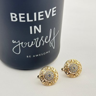 Cercei placati cu aur 18K – CRISSA