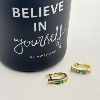 Cercei placati cu aur 18K – CRISSA