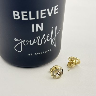 Cercei placati cu aur 18K – CRISSA