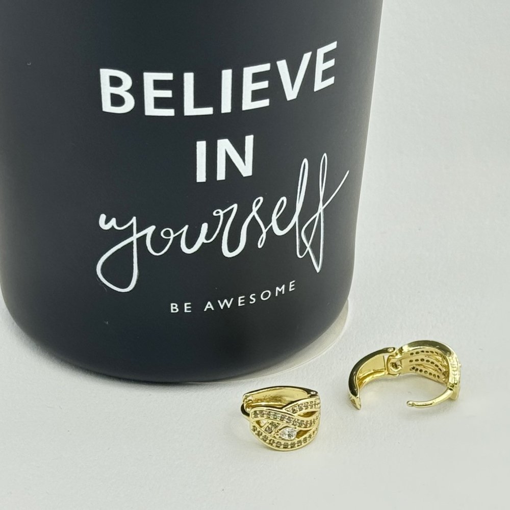 Cercei placati cu aur 18K – CRISSA