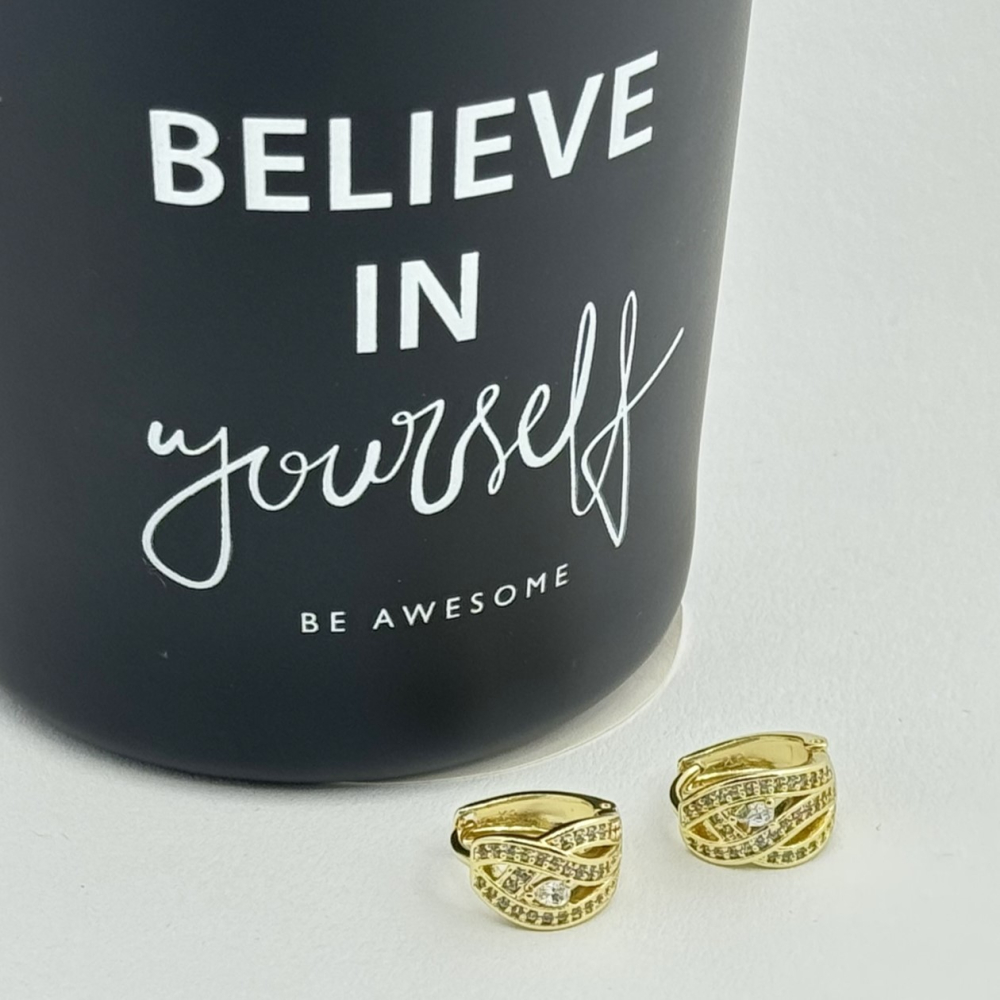 Cercei placati cu aur 18K – CRISSA