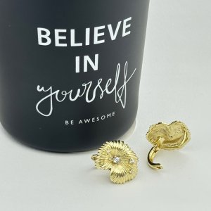 Cercei placati cu aur 18K – CRISSA