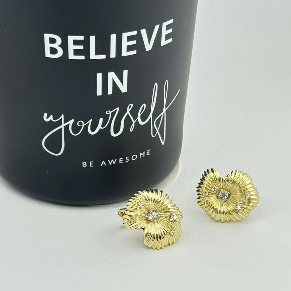 Cercei placati cu aur 18K – CRISSA