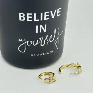 Cercei placati cu aur 18K – CRISSA