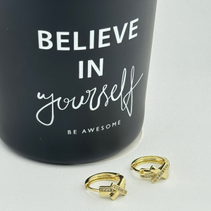 Cercei placati cu aur 18K – CRISSA