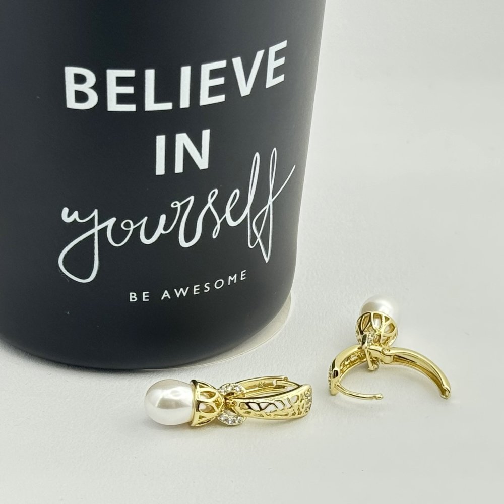 Cercei placati cu aur 18K – CRISSA