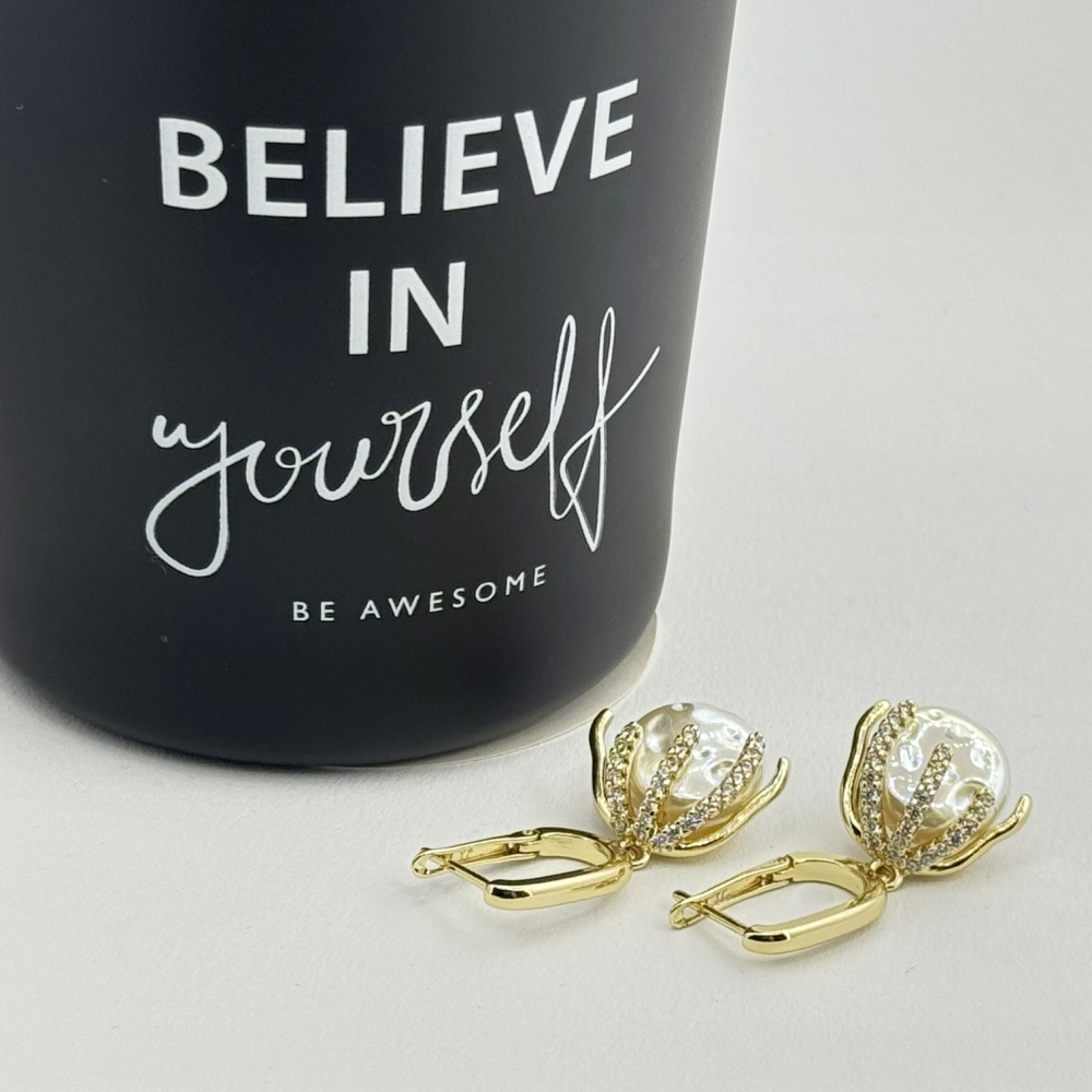 Cercei placati cu aur 18K – CRISSA