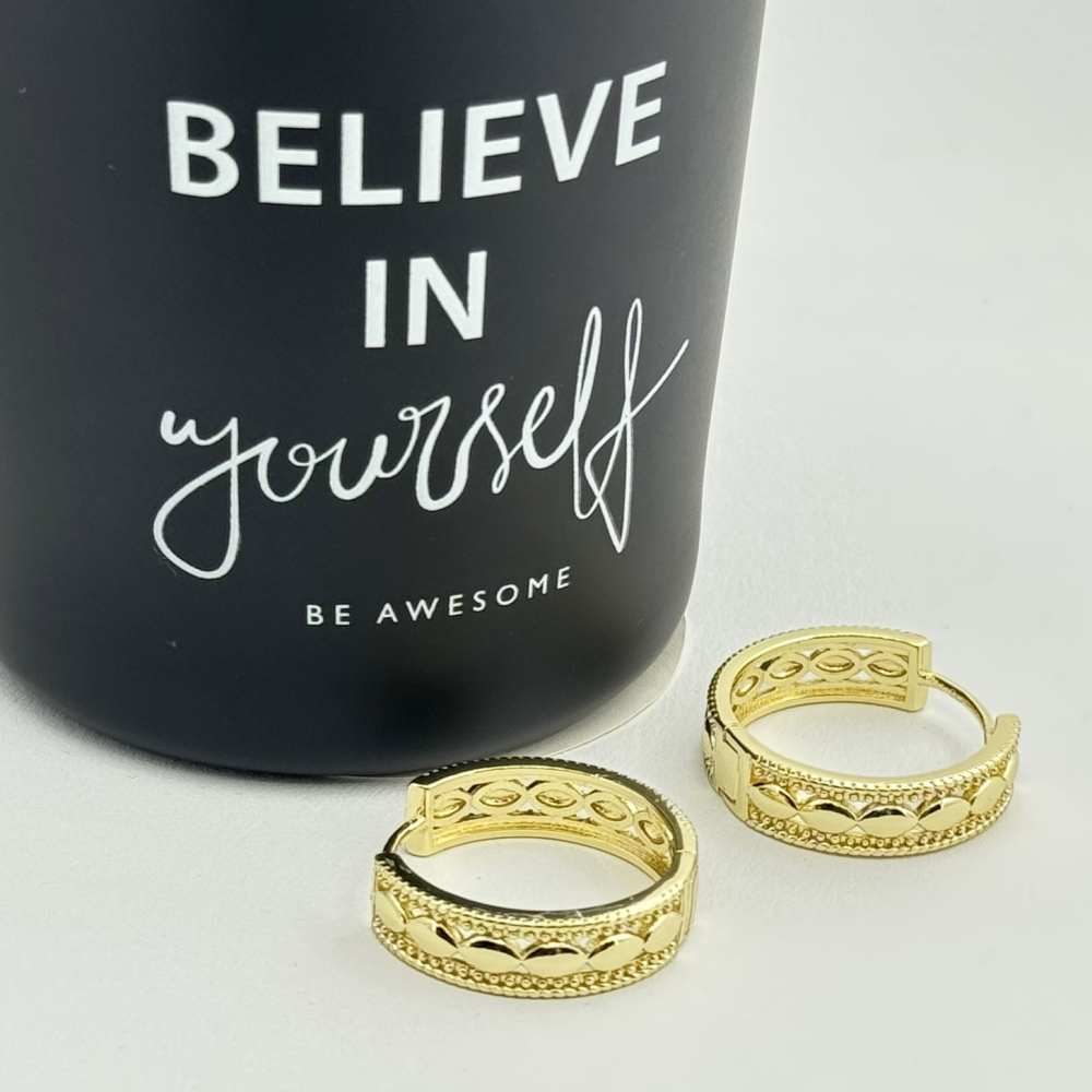 Cercei placati cu aur 18K – CRISSA