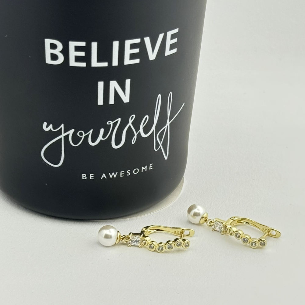 Cercei placati cu aur 18K – CRISSA