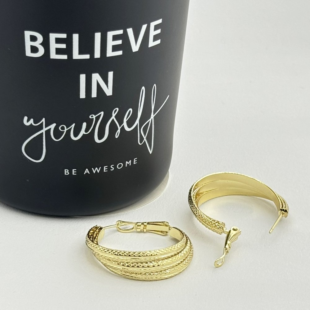 Cercei placati cu aur 18K – CRISSA