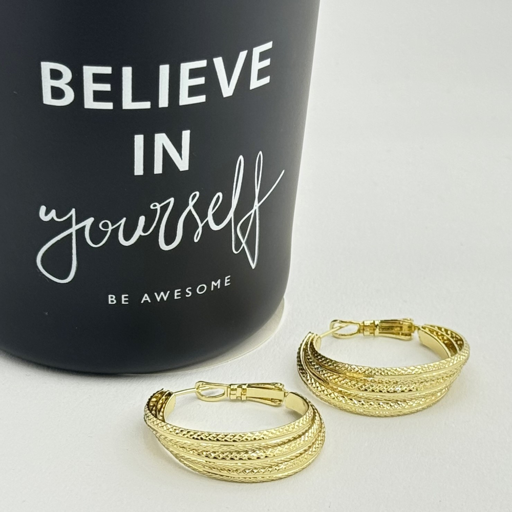 Cercei placati cu aur 18K – CRISSA