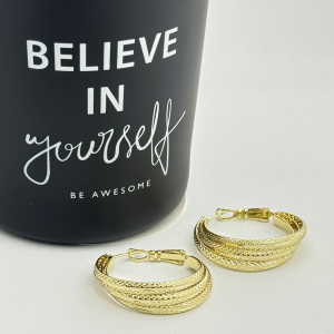 Cercei placati cu aur 18K – CRISSA