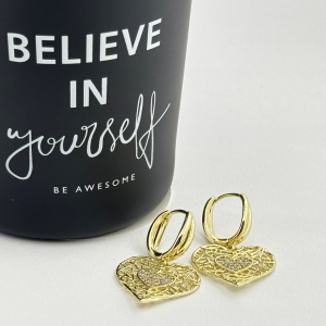 Cercei placati cu aur 18K – CRISSA