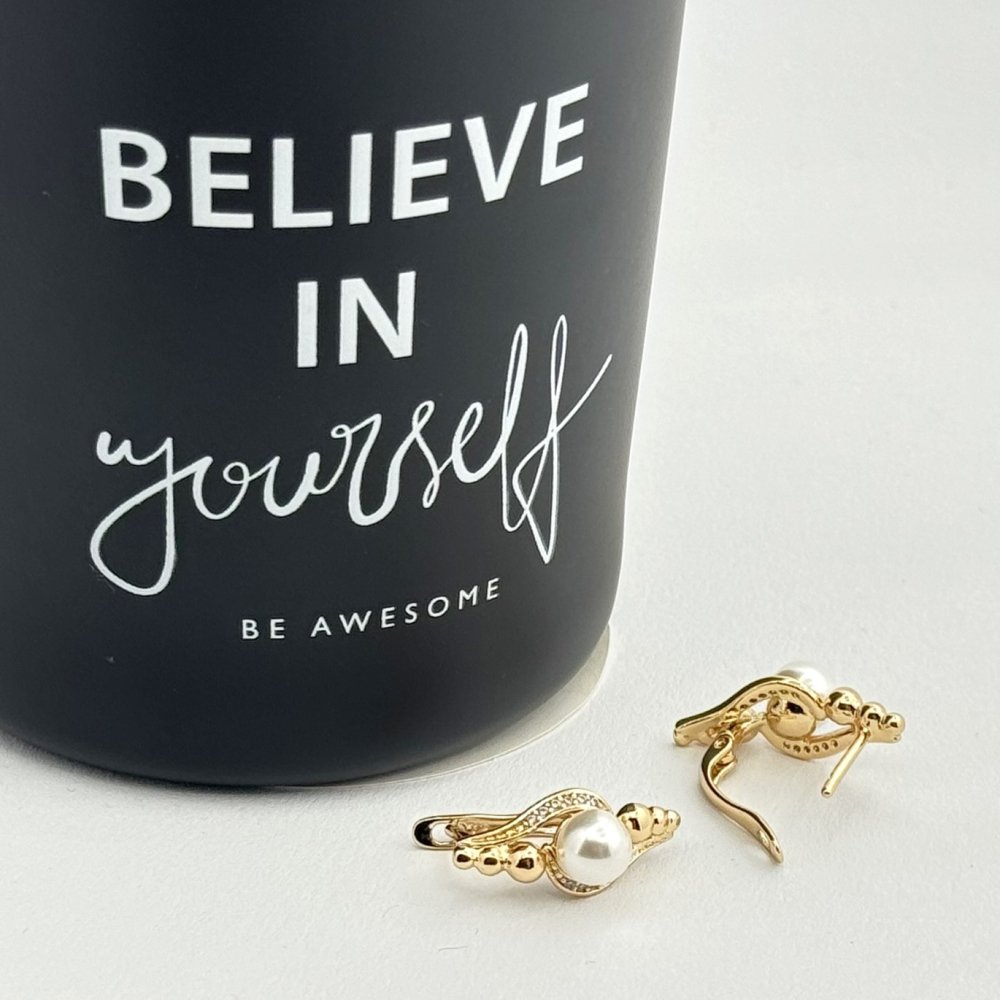 Cercei placati cu aur 18K – CRISSA