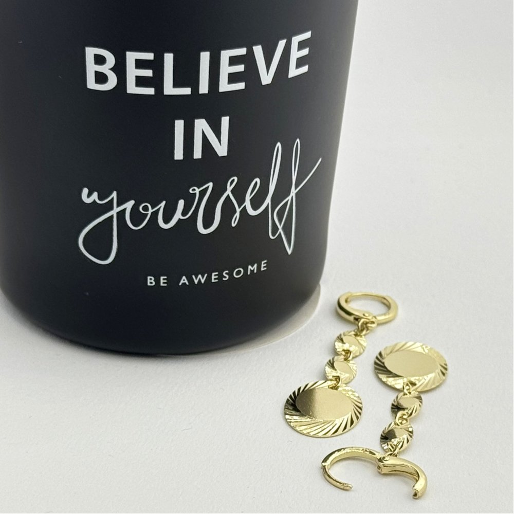 Cercei placati cu aur 18K – CRISSA