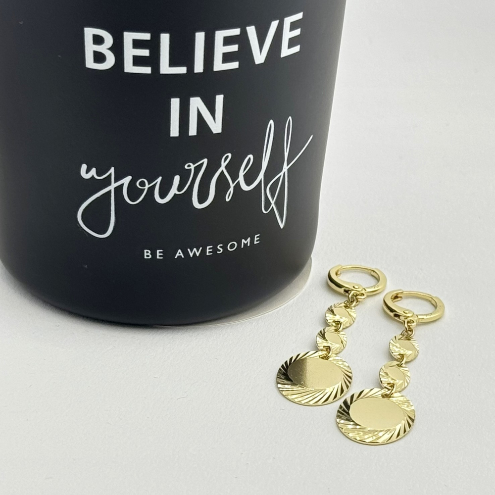 Cercei placati cu aur 18K – CRISSA