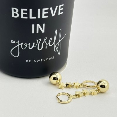 Cercei placati cu aur 18K – CRISSA