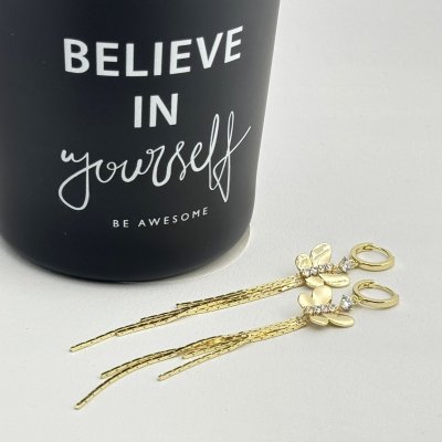 Cercei placati cu aur 18K – CRISSA