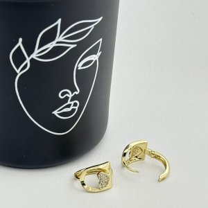 Cercei placati cu aur 18K – CRISSA