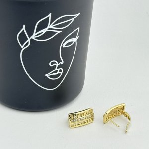 Cercei placati cu aur 18K – CRISSA