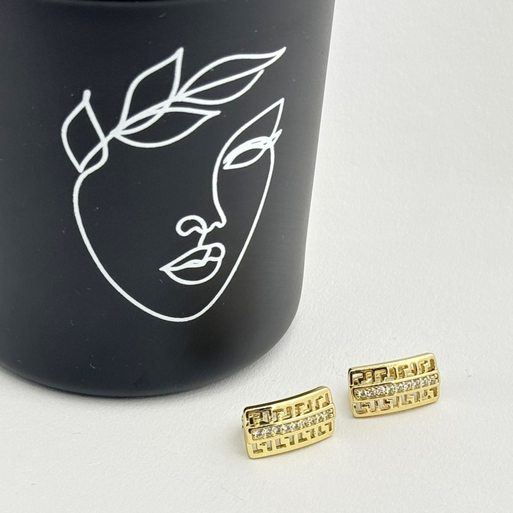 Cercei placati cu aur 18K – CRISSA